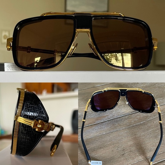 BNIB! BALMAIN O.R. Pilot Sunglasses box & case included 💯 AUTHENTIC - Picture 3 of 12